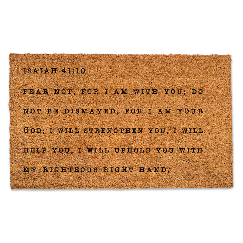 Tapis de porte «Fear Not I Am Your God»