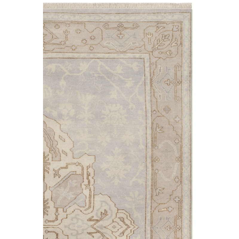 Ajdina Hand Knotted Wool Oriental Rug, Rectangle 10' x 14'