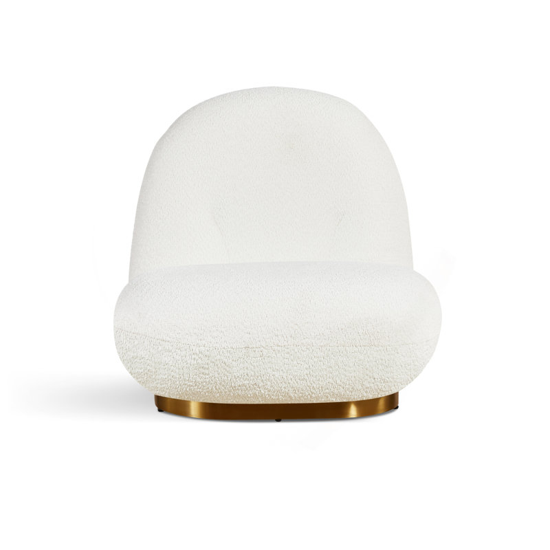 Méridienne Leif White Plush Glam