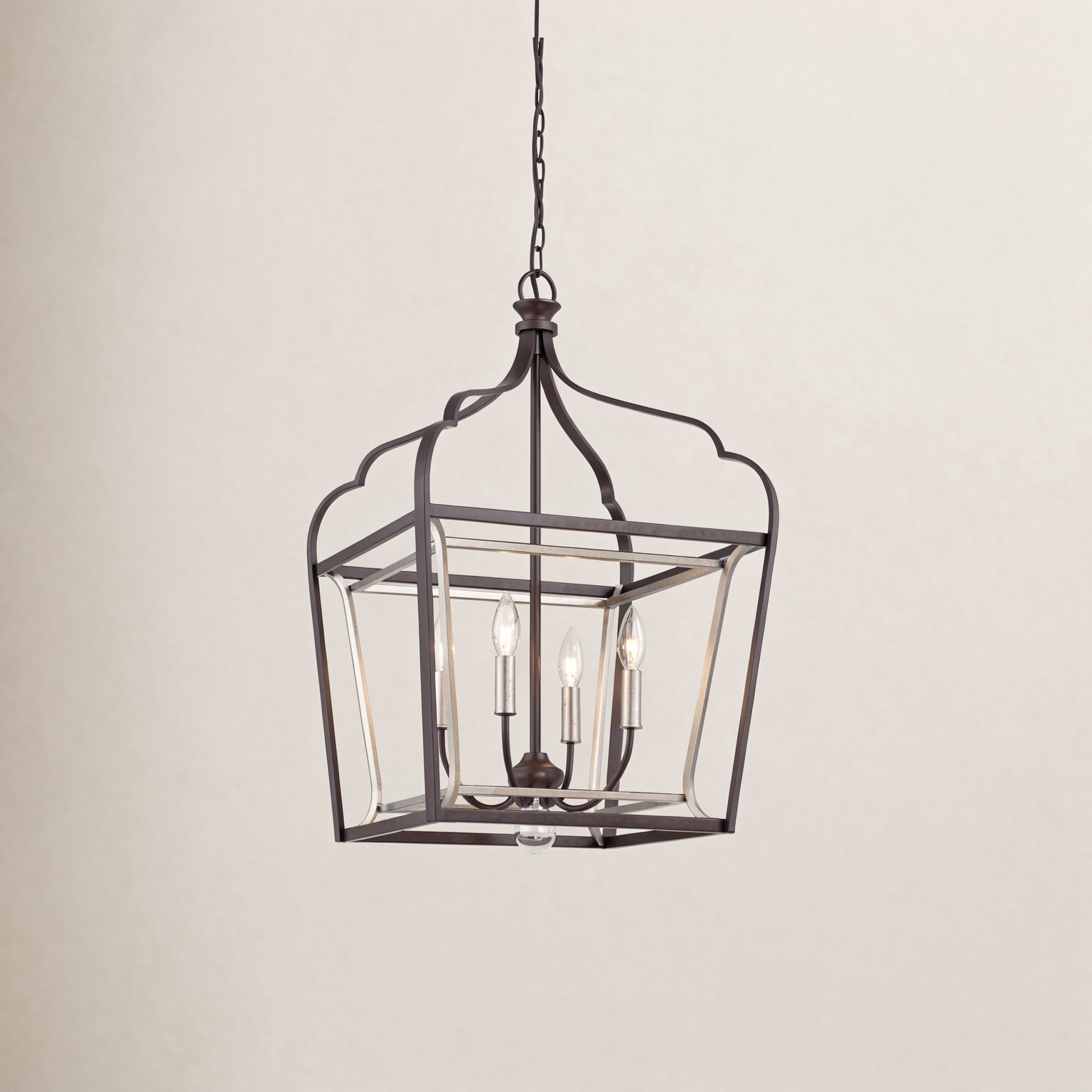 Annamaria Iron 4-Light Chandelier, 30.25" H x 18" W x 18" D