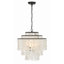 Brielle Capiz Shell 4 Light Bronze Chandelier