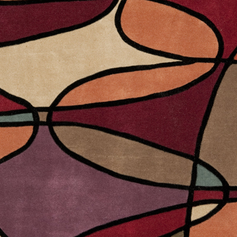 Tapis contemporain assorti, Rectangle 7 pi 6 po x 9 pi 6 po