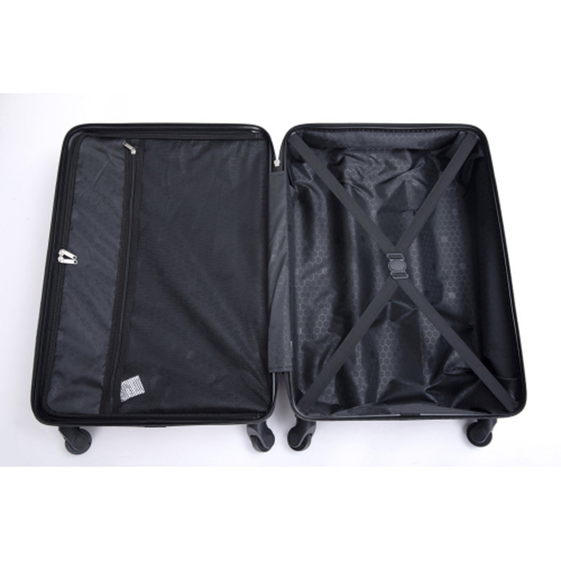 Valise légère en ABS 4 pièces avec roulettes rotatives, 24 pouces et 28 pouces avec serrure TSA, (16/20/24/28)