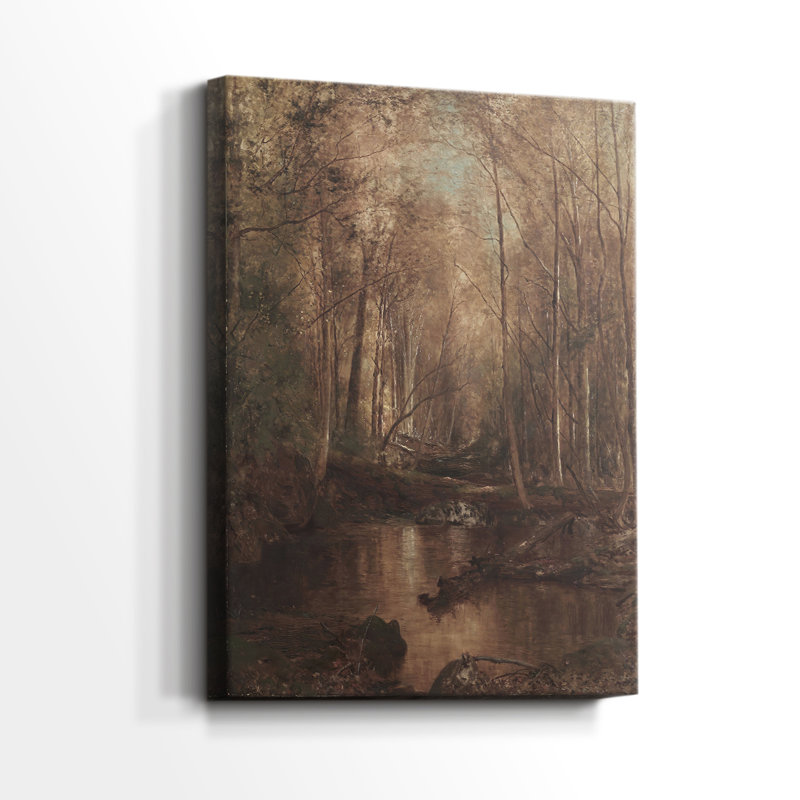Paysage rétro C III - galerie Cavas enveloppé, H 27 po x l 18 po