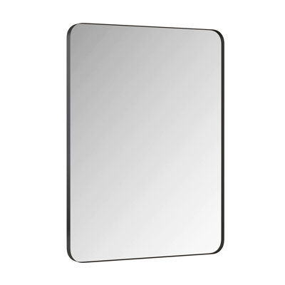 Wall Mirror 30x40 Inch Black Rectangular Mirror Metal Framed Mirror Vanity Mirror Dressing Mirror