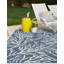 Tapis bleu contemporain Azilynn-598099903