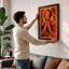 Dynamic Octopus Graphic - Framed Print-78922254-78922245
