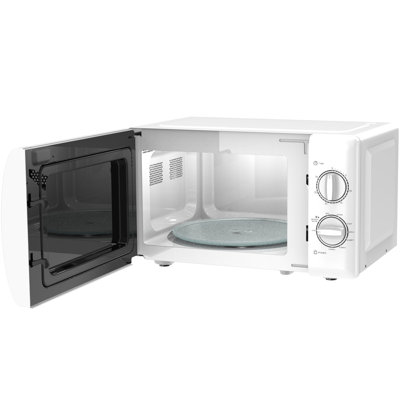 Impecca 0.7 Cu. Ft. Retro Countertop Microwave Oven with Rotary Dial, 700