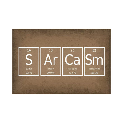 Sarcasm by GetYourNerdOn - Wrapped Canvas Gallery-Wrapped Canvas Giclée