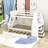Fareha Kids Twin Over Full Bunk Bed with Trundle with Drawers-88841146