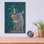  «Baby Donk» par Heather Gauthier, art mural en verre acrylique, 12 po x 16 po