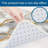 White Gold Marble 2 Pack Kitchen Mats Dining Kitchen