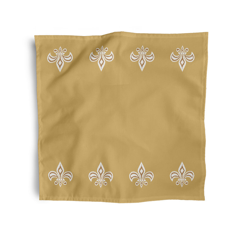 Cito Fleur de Lis Napkins, Gold