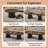 Wooden Extendable Coffee Table,Multi-functional and Space-saving