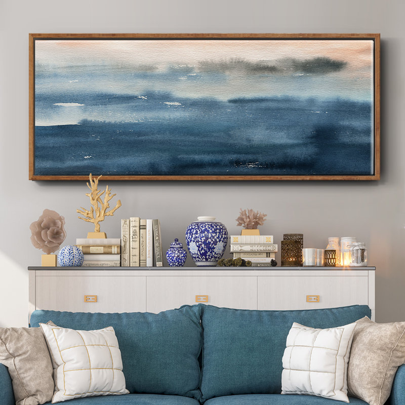 Lake Sunrise- Framed Canvas