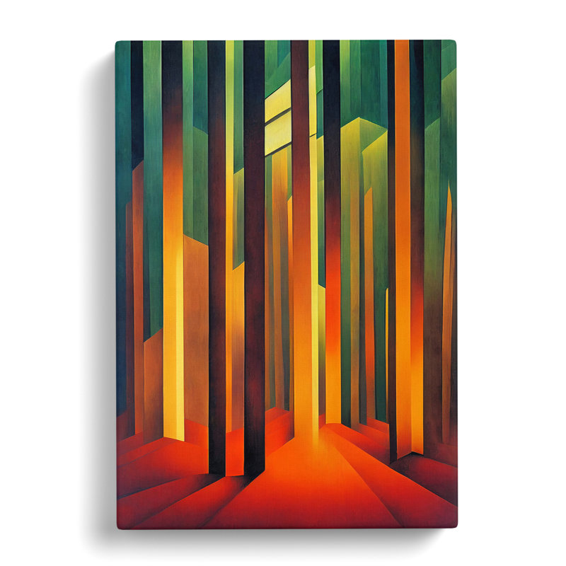 Modern Forest No.5 Abstract - Wrapped Canvas Print, 76cm H x 50cm W x 3cm D