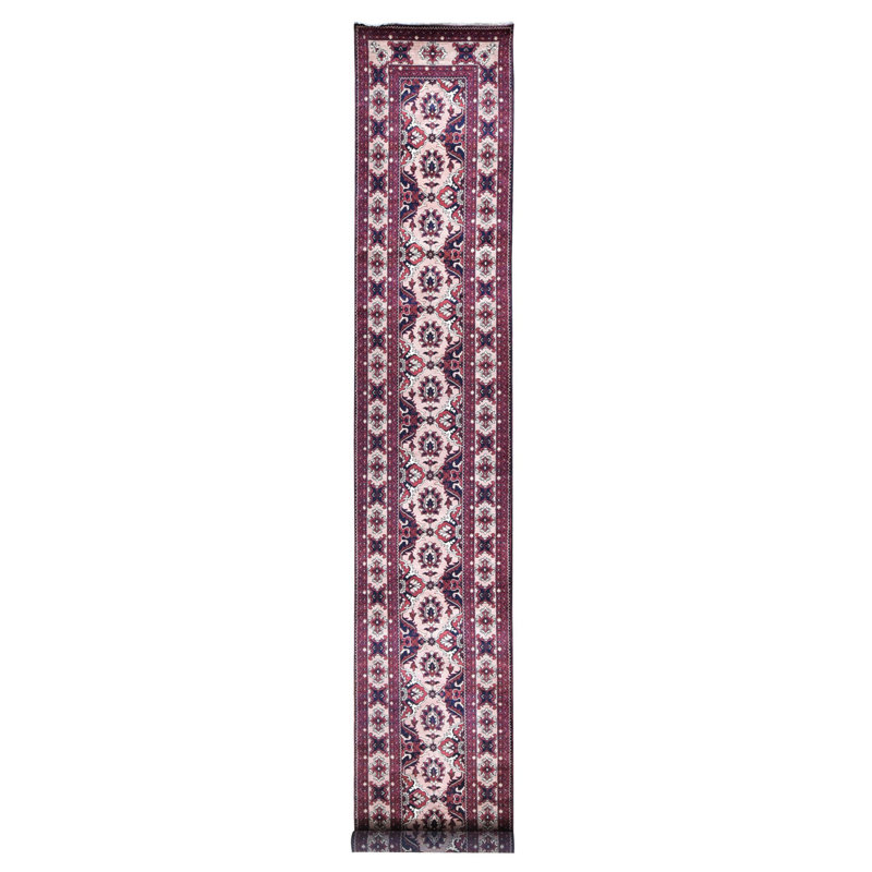 Sidne One-of-a-Kind Runner 3'0" X 19'0" New Age Runner Area Rug in Pink