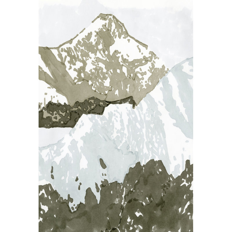 «Mountain Retreat III» par Stellar Design Studio - peinture sur toile tendue, H 36 po x l 24 po x P 1,25 po