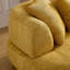 Canapé d'angle incurvé jaune de style moderne du milieu du siècle, 102,36 pouces, en tissu bouclé, canapé confortable 4 places pour appartement-1052741244