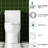Water Saving 1.28 Toilet, Elongated Comfortable Design, Seat, 1000 Gram Flushing, Gloss White 003S, Floor Mounted Bathroom Appliance Side- Height, Flushing Score, Glossy Mount