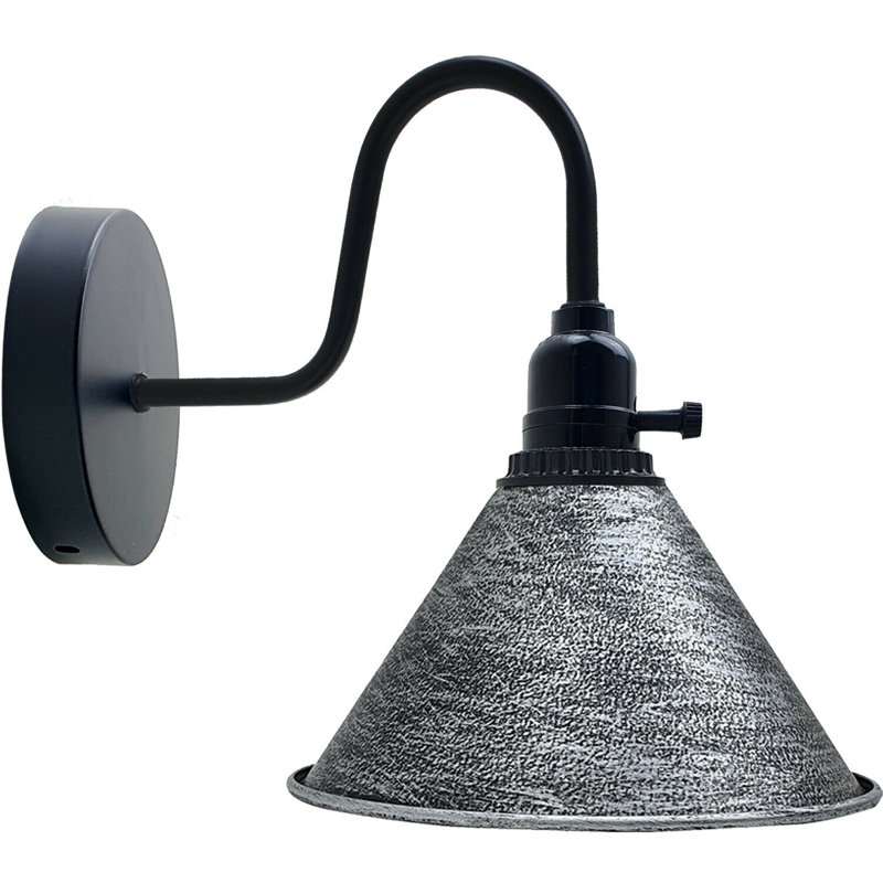 Orrington Armed Sconce, 10cm H x 18cm W x 18cm D, Brushed Silver