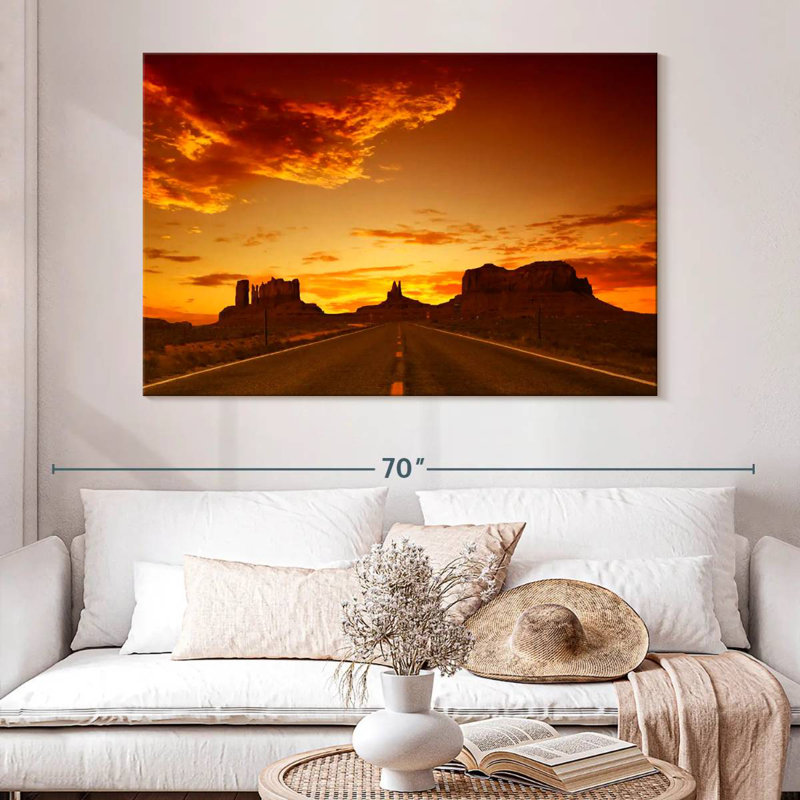 Mehar Road Sunset, 34" H x 51" W