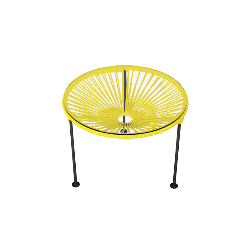 Table basse intérieure / extérieure Zicatela, Jaune, Noir