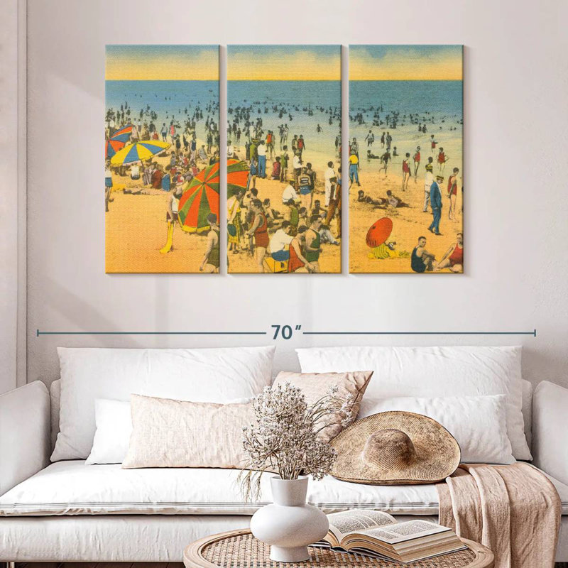 Plage Gillard carte postale, H 32 po x l 50 po