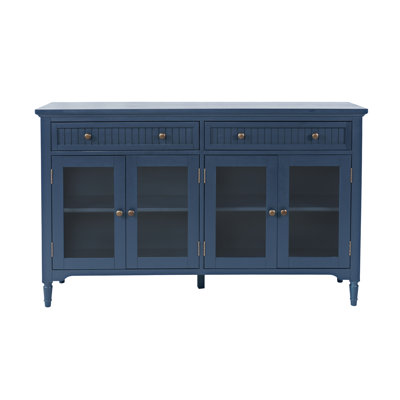 Alibi 58" Glass Door Accent Cabinet
