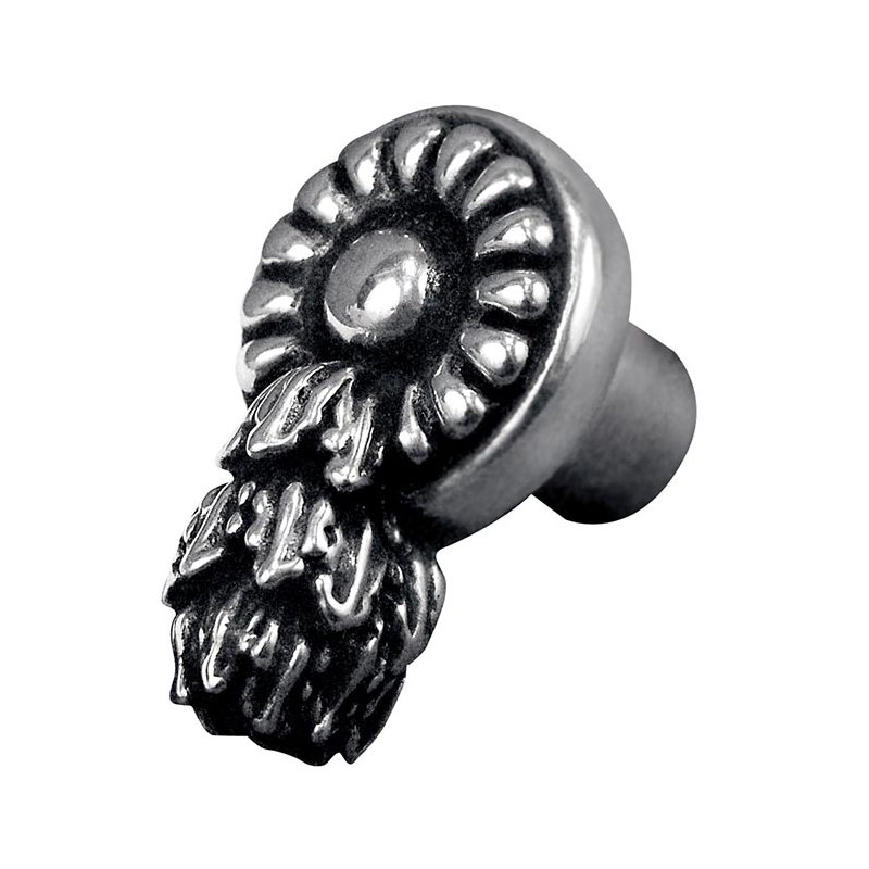Poignée fantaisie Sforza 1,25 po, Étain rétro, H 1,875 po x l 1,25 po x P 1,25 po