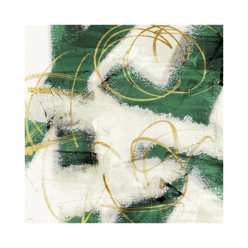 Emerald Mustard Prophecy I 1 Piece Wrapped Canvas Wall Art, 45.72 cm H x 45.72 cm W x 3.175 cm D