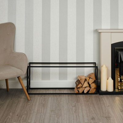 Ambriella 39.37cm W Metal Log Rack