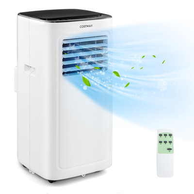 9,000 BTU Portable Air Conditioner with Remote -  Costway, FP10343US-WH