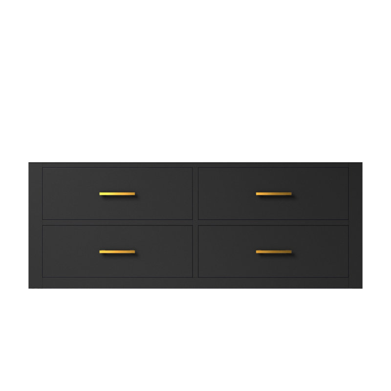 Meuble-lavabo simple noir 48 po X P 22 po D, Noir