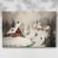 Golden Yule Promise - Toile tendue avec châssis de qualité supérieure-1567072529