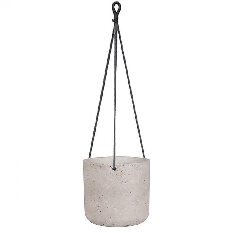 Jardinière suspendue grise