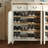White Solid Wood Shoe Storage Bench-2009462380