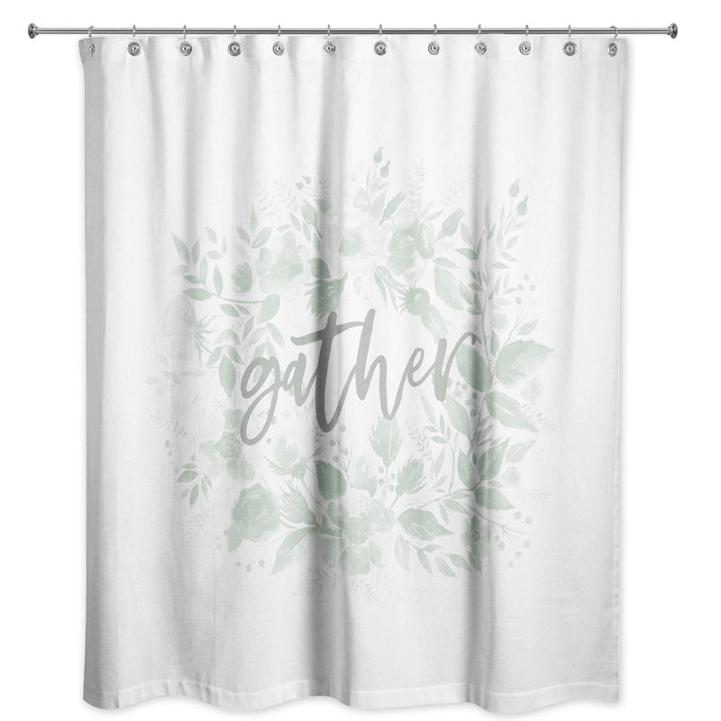 Rideau de douche simple gather automne Duell