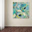 Reproduction d’art sur toile tendue "fraîche de fleurs de bleu-32714416