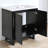60" Double Bathroom Vanity With Resin Top-787655442
