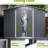 8X6 Ft Metal Outdoor Shed With Lockable Doors - Galvanized Steel For All Weather In Garden, Patio, Backyard, Lawn, Gray Foldable Storage Weather, Wear