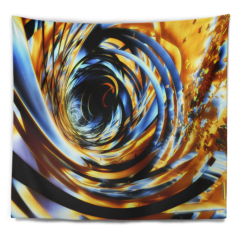 Tapisserie Fractal 3D, H 32 po x l 39 po