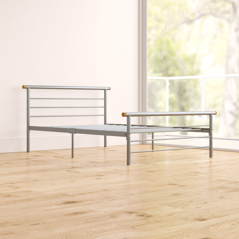 Algona Bed Frame, Single (3'), Silver