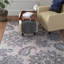 Tapis crème à motif floral transitionnel-27337143
