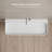 Monblari 31.5" X 18" Rectangle Solid Surface Matte White Wall Mount Sink Fluted Bathroom Sink-126479010-133356775