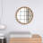 Ascano Solid Wood Frame Round Wall Mirror