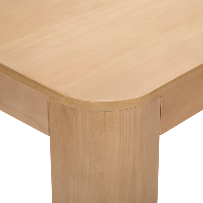  Bergeman Solid Wood Dining Table, Blonde, 30" H x 32" W x 60" L