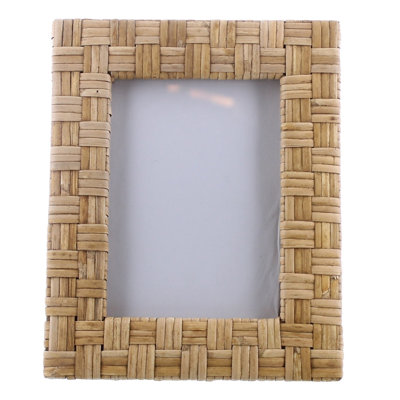 Alodee Natural Wicker / Rattan Picture Frame with Mat