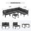 Ensemble de conversation avec coussins pour 6 personnes-1649399710
