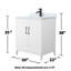 Ensemble de meuble-lavabo simple avec plateau en marbre Elan-99459533-100480752-125006169
